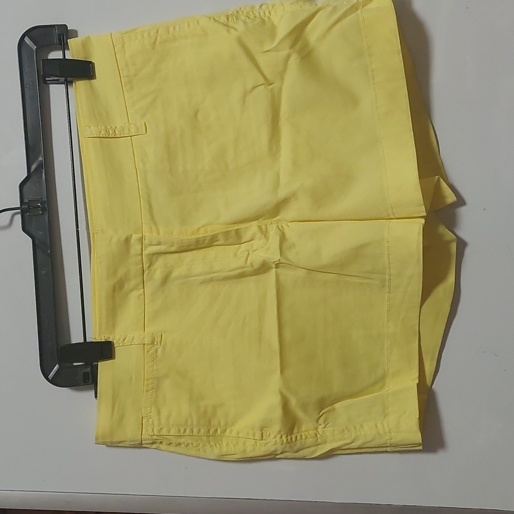 J crew yellow Chino shorts